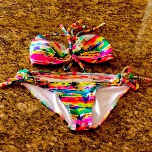 Colorful Bikini Set with Sequence